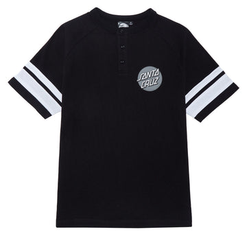 Santa Cruz Bond Henley Shirt - Black/White