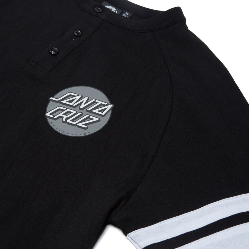 Santa Cruz Bond Henley Shirt - Black/White