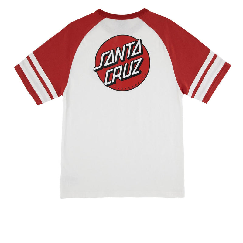 Santa Cruz Bond Henley Shirt - White/Red