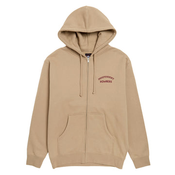 Independent Bombers Zip Hoodie - Sandstone