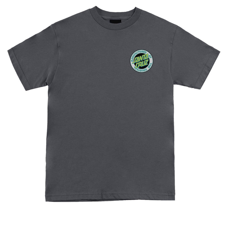 Santa Cruz Carved MFG T-Shirt - Charocal