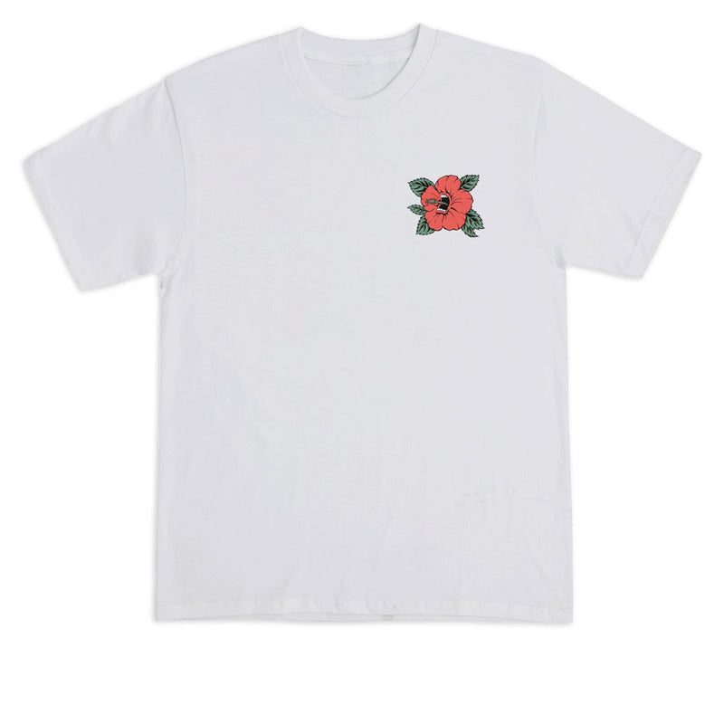Santa Cruz Screaming Hibiscus Dot T-Shirt - Ash
