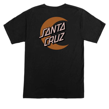 Santa Cruz Womens Moon Dot Relaxed T-Shirt - Black