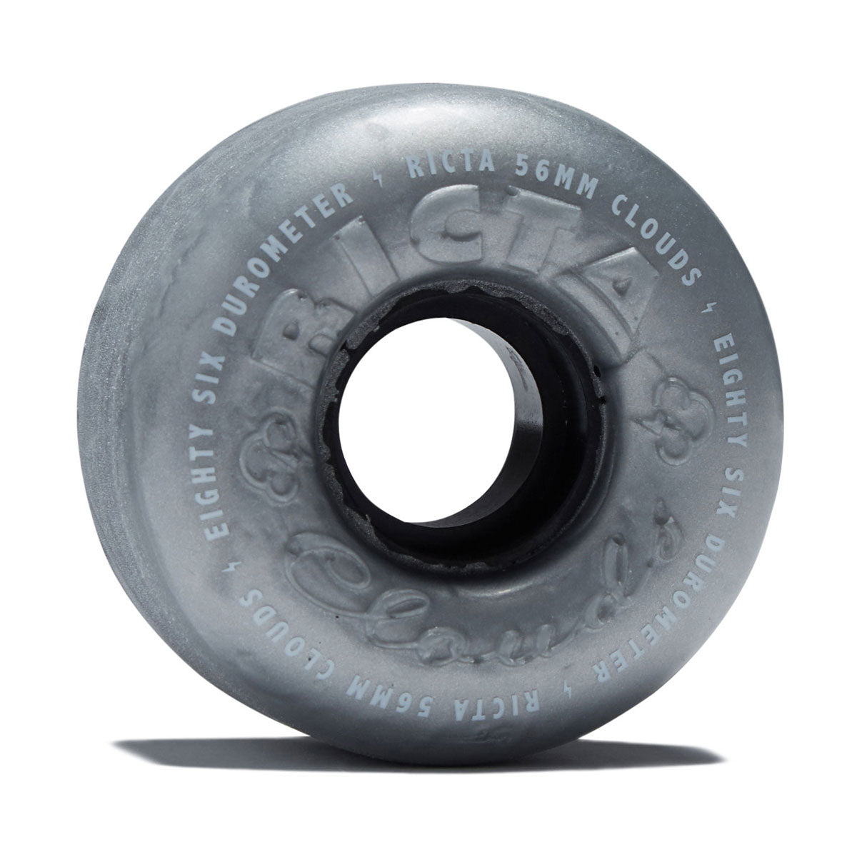 Ricta Clouds 86a Skateboard Wheels - Metallic Silver - 56mm image 1