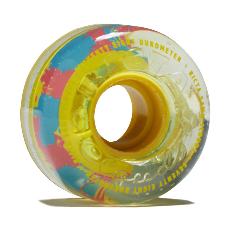 Ricta Clear Spatter 78a Skateboard Wheels - Camo Yellow - 54mm