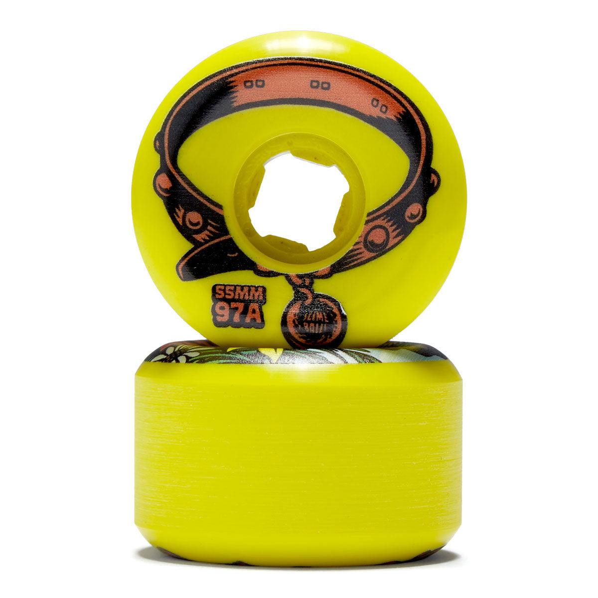 Slime Balls Eric Dressen Pup Reissue Vomit Mini 97a Skateboard Wheels - Green - 55mm image 2