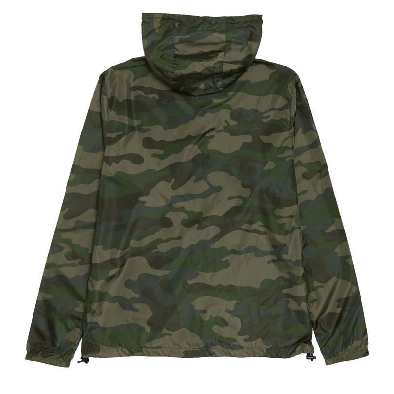Santa Cruz Opus Dot Chest Hooded Windbreaker Jacket - Forest Camo