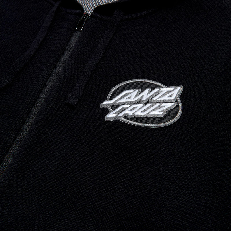 Santa Cruz Natas Panther Zip Up Hoodie - Black