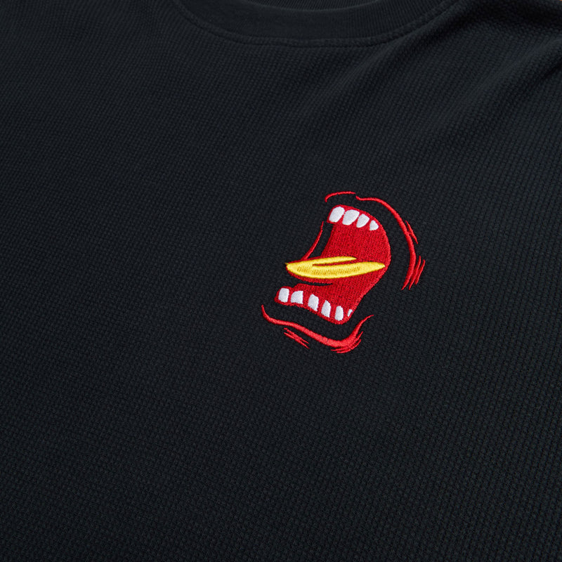 Santa Cruz Screaming Long Sleeve Thermal Shirt - Black