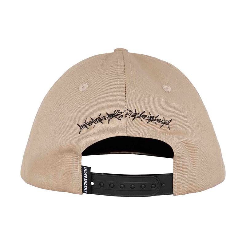 Independent Bratrud Notebook Snapback Hat - Khaki