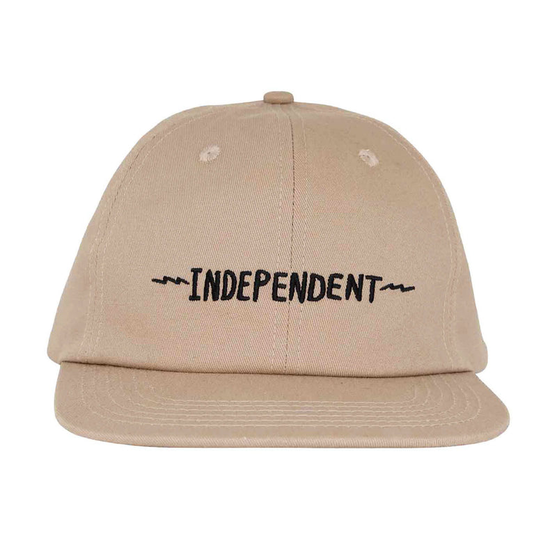 Independent Bratrud Notebook Snapback Hat - Khaki