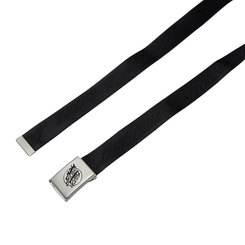 Santa Cruz Flame Dot Strip Web Belt - Black
