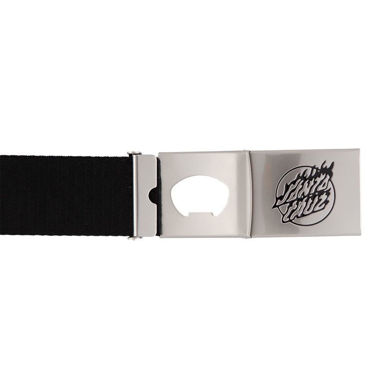 Santa Cruz Flame Dot Strip Web Belt - Black