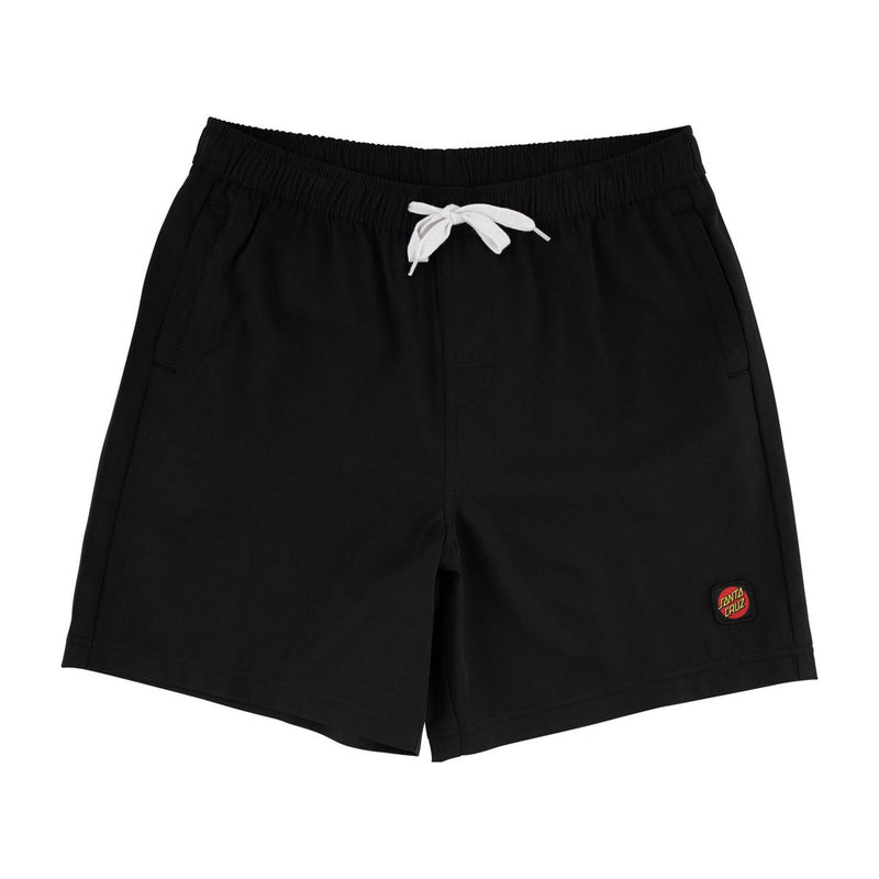 Santa Cruz Dot Pull On Boardshorts - Black