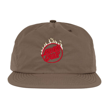 Santa Cruz Minimal Burnt Opus Snapback Hat - Walnut