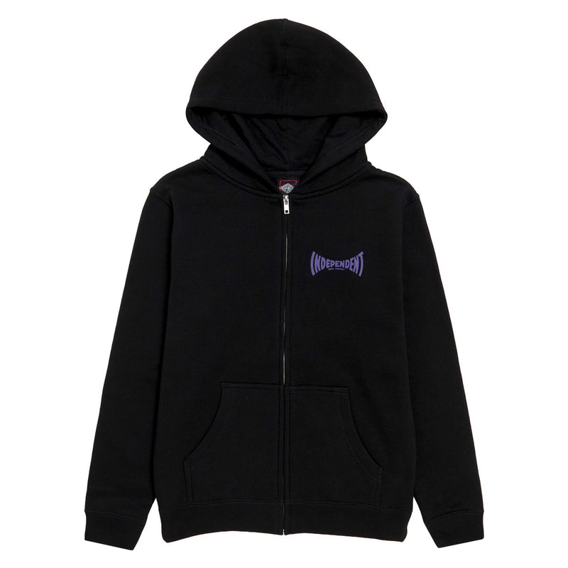 Independent Youth Sacrificial Span Zip Up Hoodie - Black