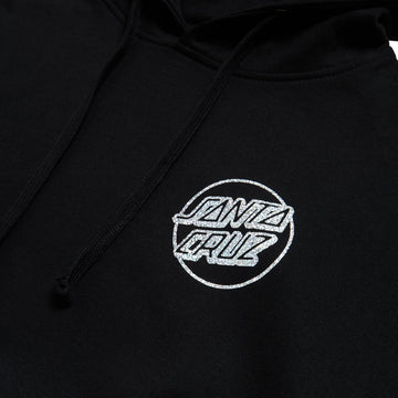 Santa Cruz Womens Love Script Center Hoodie - Black