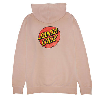 Santa Cruz Womens Classic Dot Relaxed Hoodie - Pigment Dusty Pink