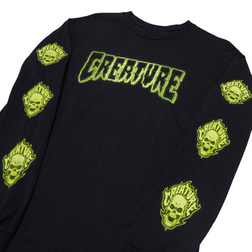 Creature Bonehead Glitch Long Sleeve T-Shirt - Black