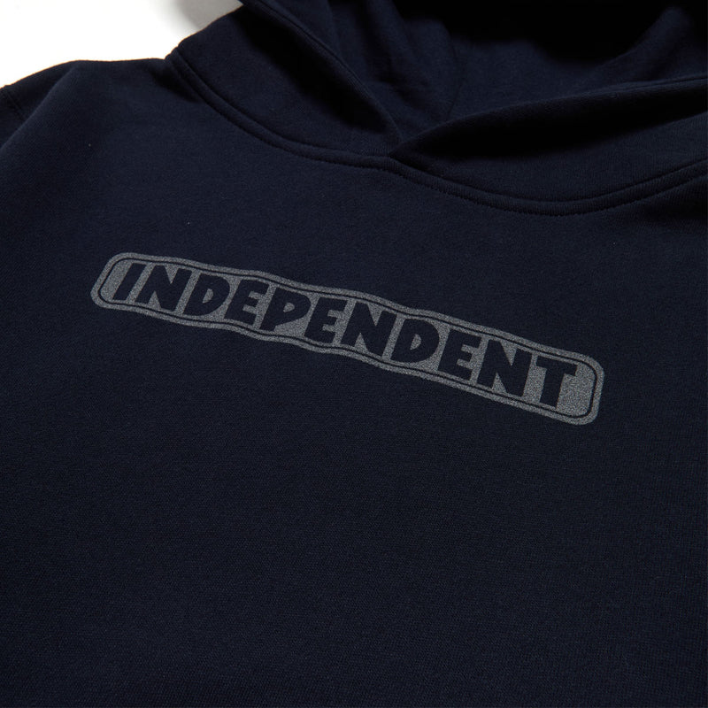Independent Youth Bar Logo Reflective Hoodie - Navy/Reflective