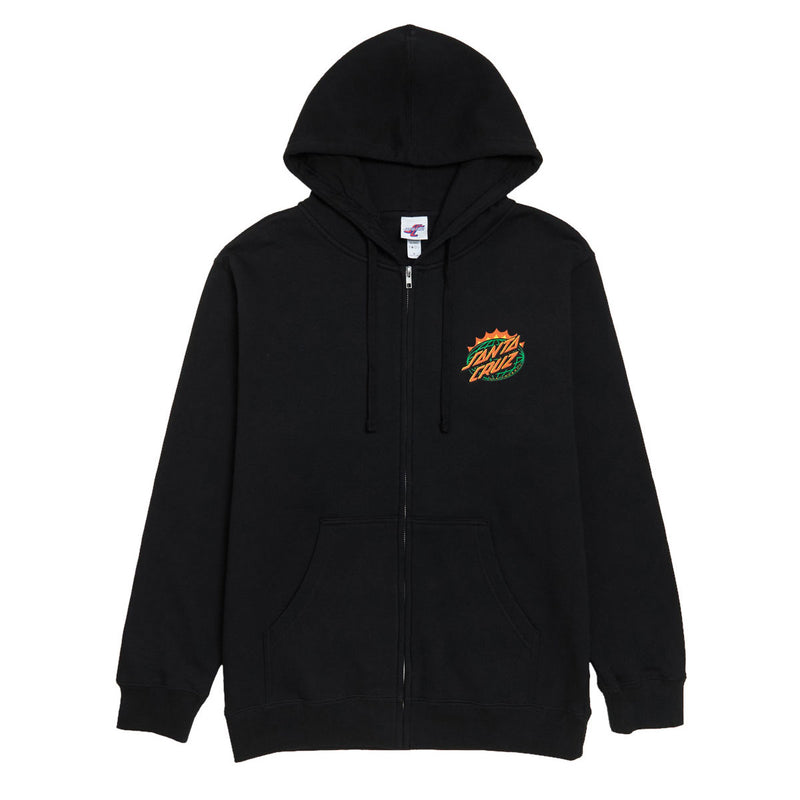 Santa Cruz Kendall End Of The Dot Zip Up Hoodie - Black