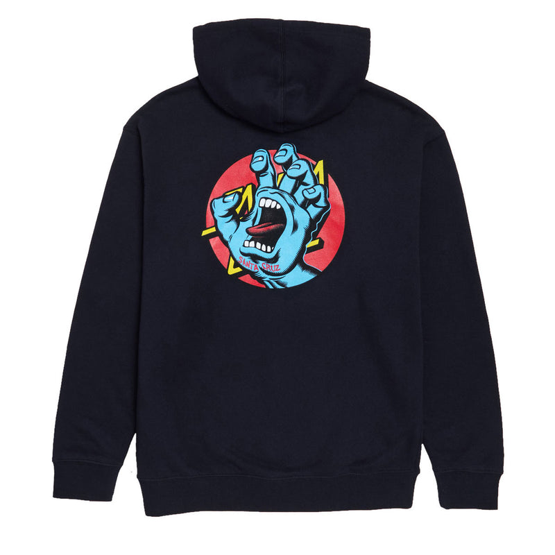 Santa Cruz Hand Dot Zip Up Hoodie - Navy
