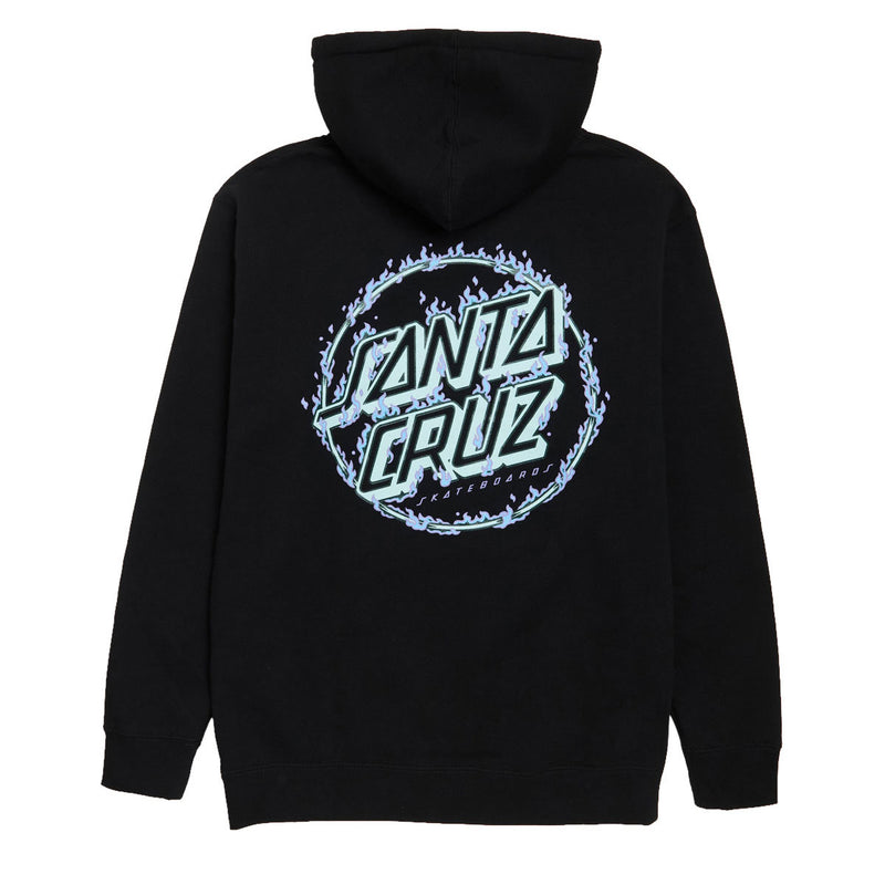 Santa Cruz Burnt Opus Oversized Hoodie - Black