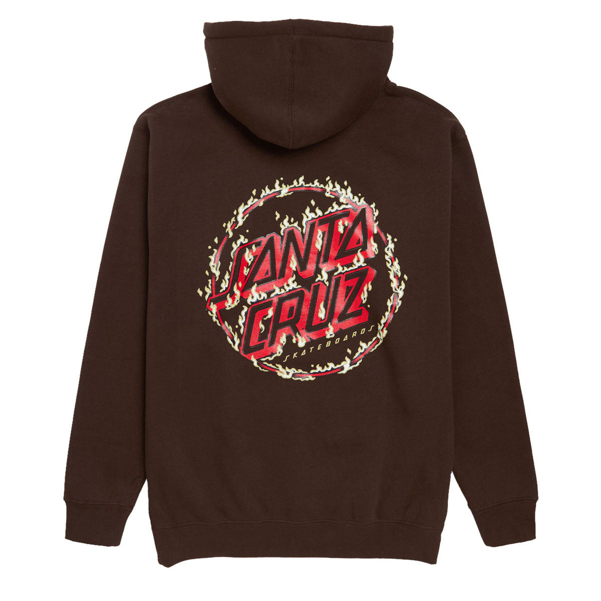 Santa Cruz Burnt Opus Oversized Hoodie - Brown image 2