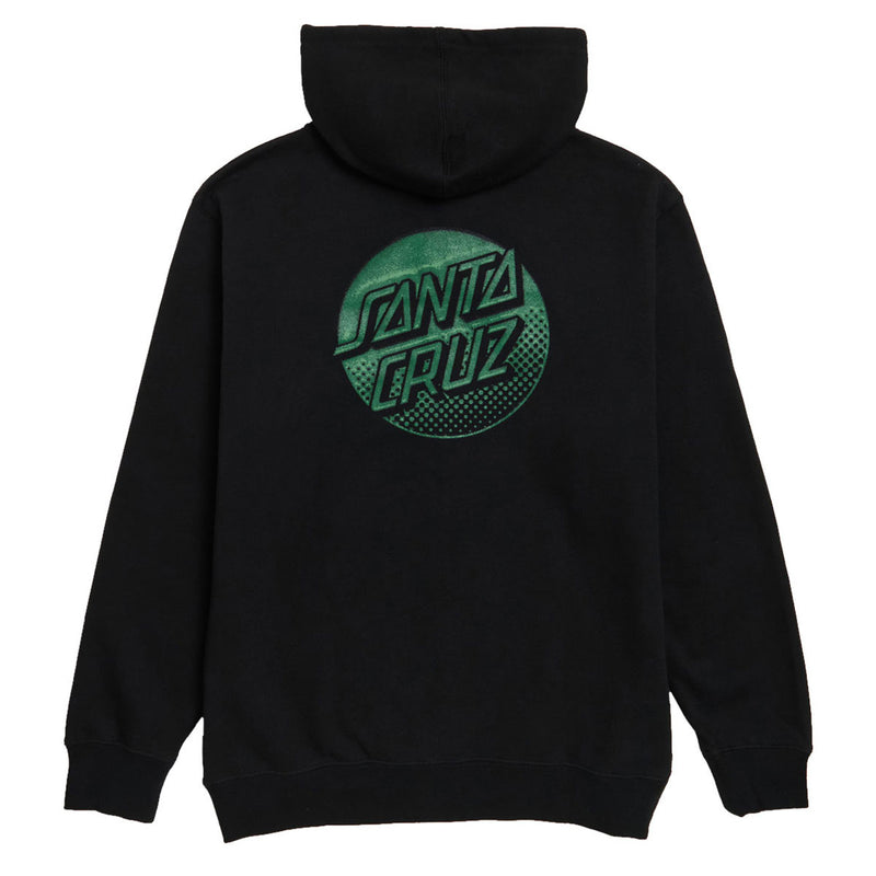 Santa Cruz Womens Tone Stamped Dot Zip Up Hoodie - Black