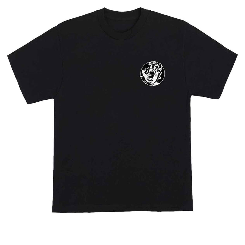 Santa Cruz Hand Dot T-Shirt - Black
