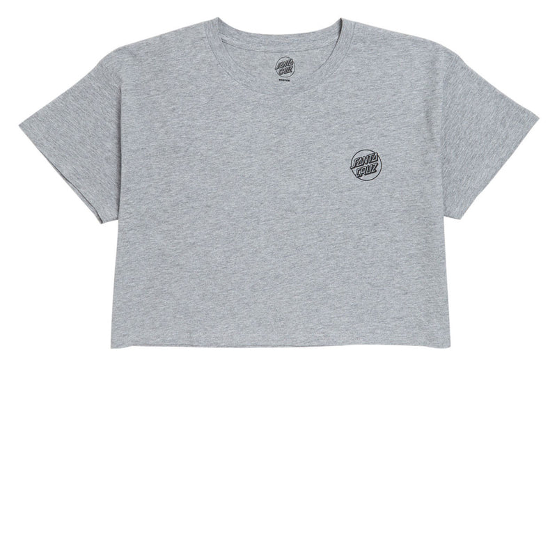 Santa Cruz Womens Tone Stamped Dot Cropped T-Shirt - Athletic Heather
