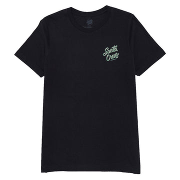Santa Cruz Womens Ribbon Script Relaxed T-Shirt - Vintage Black