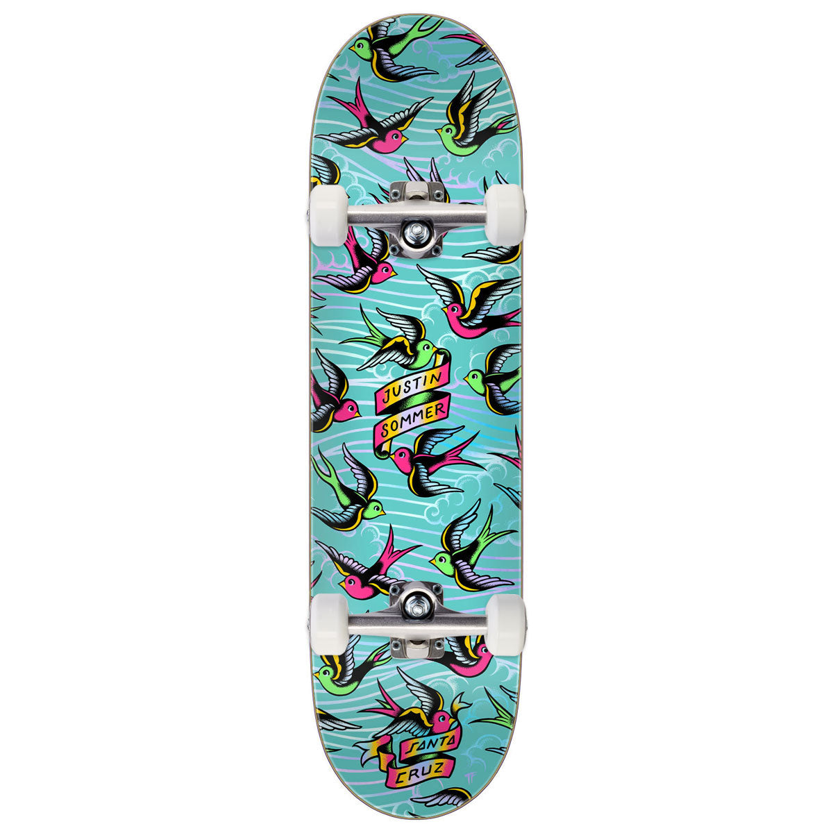Santa Cruz Sommer Sparrows Pro Skateboard Complete - 8.00
