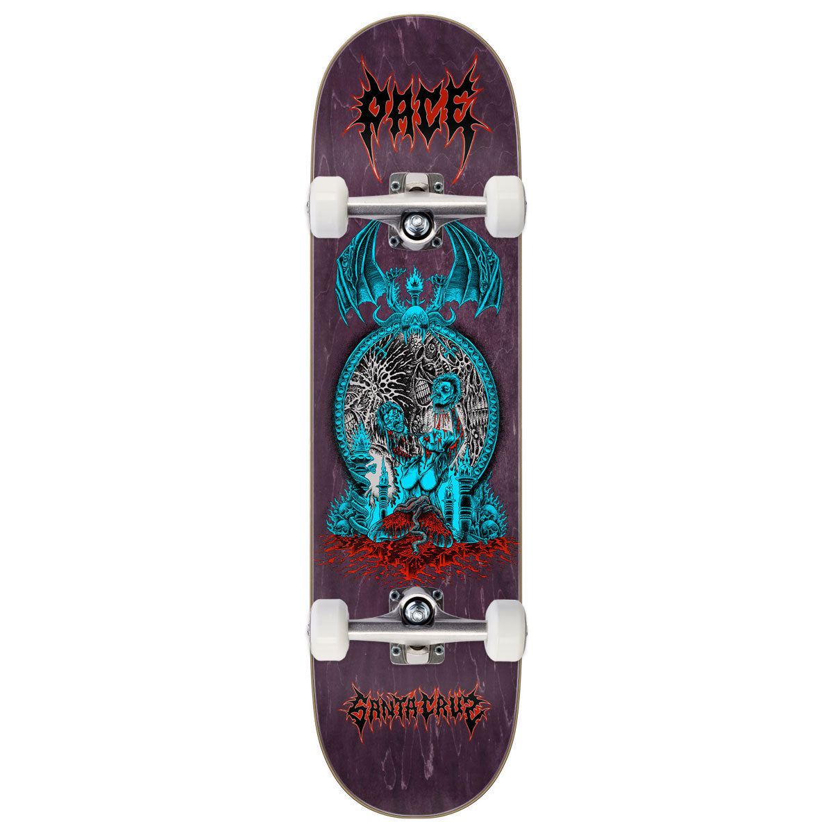 Santa Cruz Pace Mirror Pro Skateboard Complete - 8.25