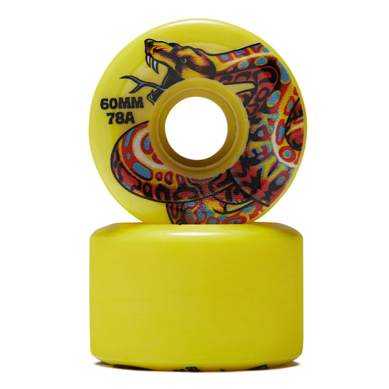 Slime Balls Jeff Kendall Snake OG Slime 78a Skateboard Wheels - Yellow - 60mm