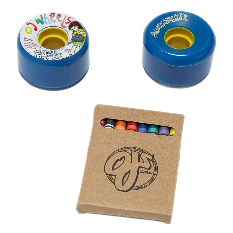 OJ Porous Walker Grandmas Keyframe 92a Skateboard Wheels - Blue - 54mm