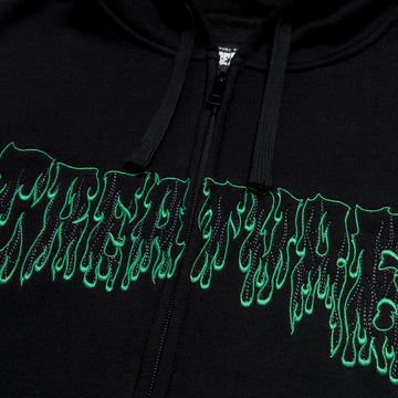 Creature Hesher Flame Zip Hoodie - Black