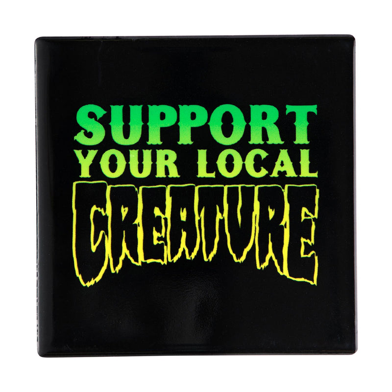 Creature Pool Tile Coaster Set - Black