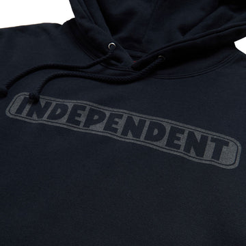 Independent Bar Logo Reflective Hoodie - Navy