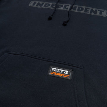 Independent Bar Logo Reflective Hoodie - Navy