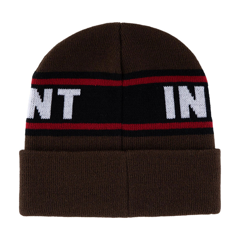 Independent Bar Logo Long Shoreman Beanie - Chocolate