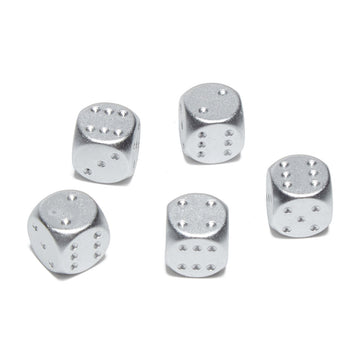Independent Bar Logo Dice Set - Silver