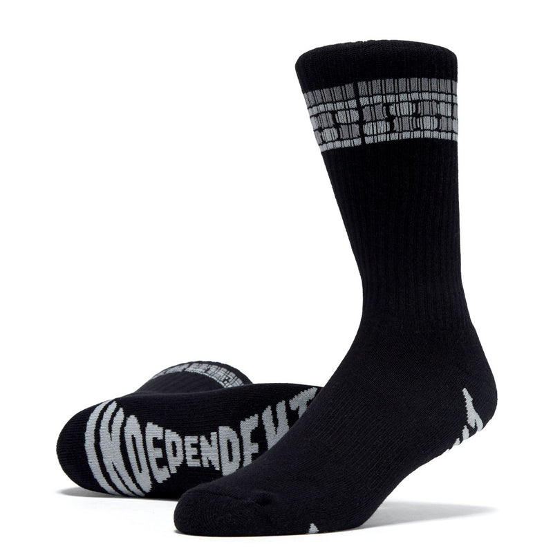 Independent Tile Span Crew Socks - Black