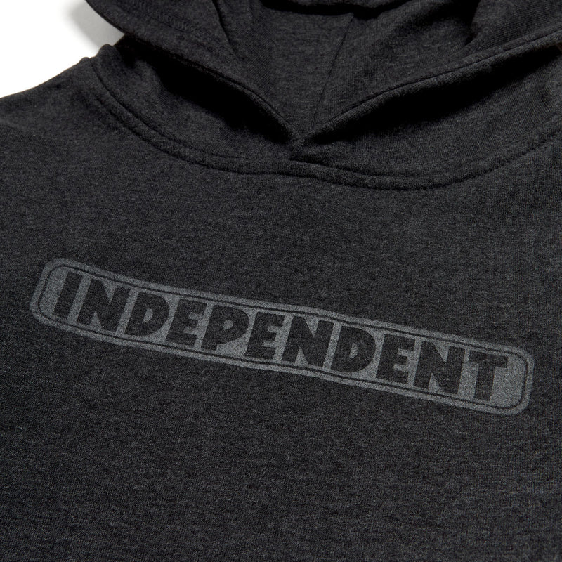 Independent Youth Bar Logo Reflective Hoodie - Charcoal Heather