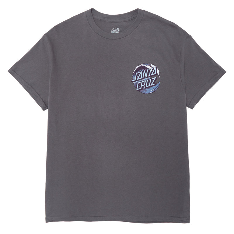 Santa Cruz Wave Dot T-Shirt - Charcoal/Chilled
