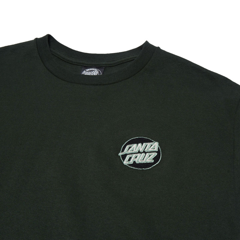 Santa Cruz Cruz Embroidered T-Shirt - Forest/Black/Green