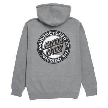 Santa Cruz MFG Moon Dot Zip Hoodie - Gunmetal Heather