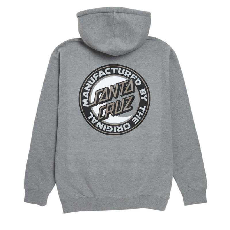 Santa Cruz MFG Moon Dot Zip Hoodie - Gunmetal Heather