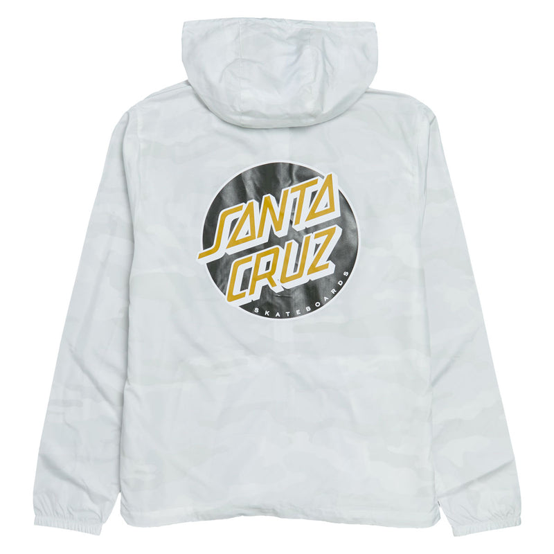 Santa Cruz Cruz Windbreaker Jacket - White Camo/Gold
