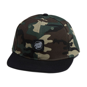 Santa Cruz Cruz Label Snapback Hat - Camo/Black